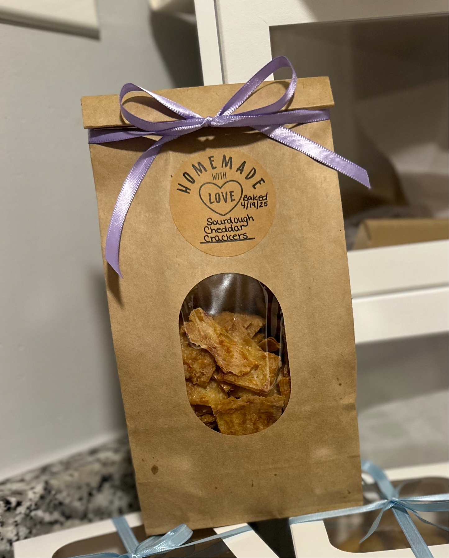 Sourdough Cheddar Crackers