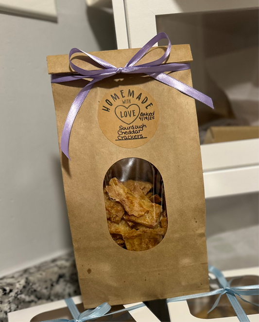 Sourdough Cheddar Crackers