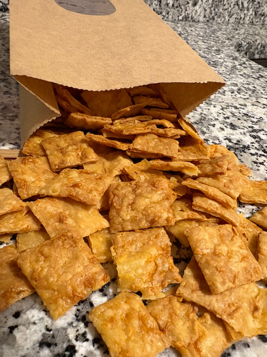 Sourdough Cheddar Crackers