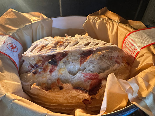 Strawberry & White Chocolate Chip Sourdough Loaf